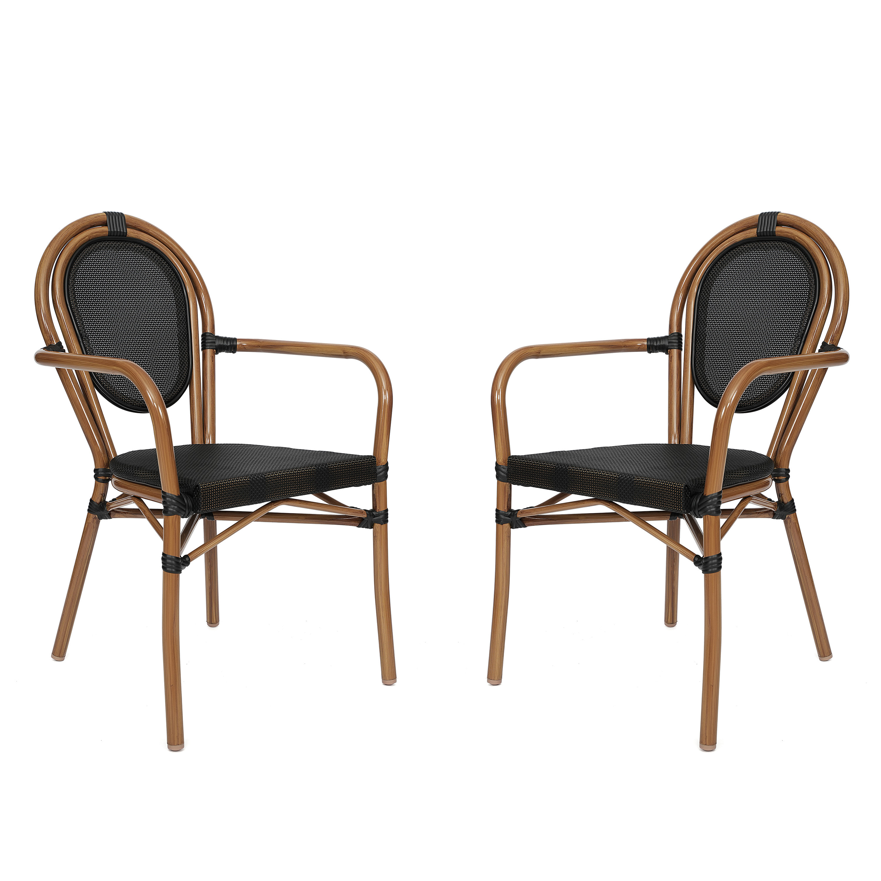 Bay Isle Home Indoor Outdoor Commercial Thonet Bistro Stacking Chair with Arms Reviews Wayfair